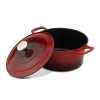 Obrázek pro Litinový hrnec s poklicí a kamenným nepřilnavým povrchem Inferno 24 cm