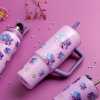 Obrázek pro Termohrnek 900ml s brčkem Purple Floral