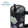 Obrázek pro Termohrnek 900ml s brčkem BLACK FLORAL