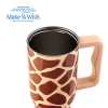 Obrázek pro Termohrnek 900ml s brčkem GIRAFFE