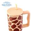 Obrázek pro Termohrnek 900ml s brčkem GIRAFFE